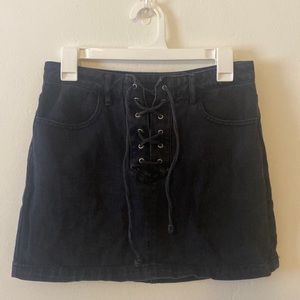 Kendall and Kyle Black Jean Skirt